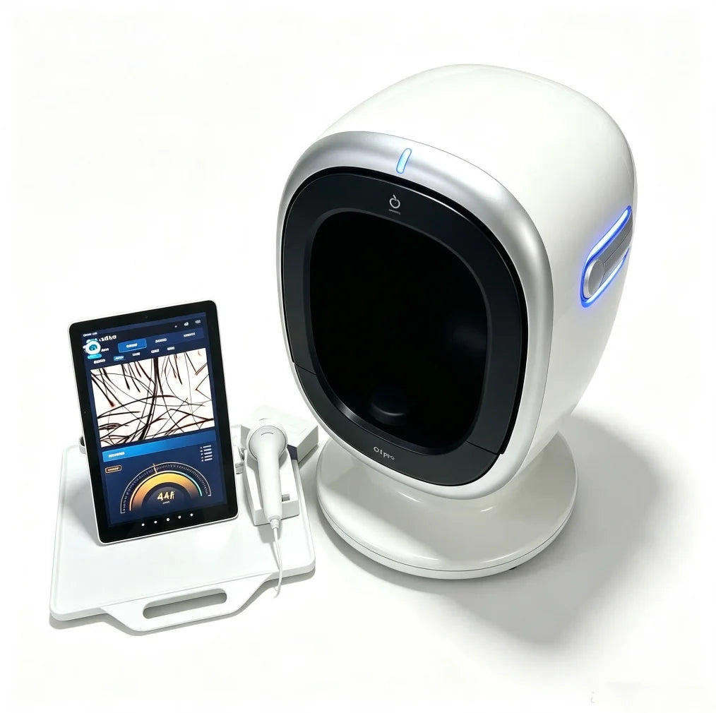 O1pro Escáner 3D portátil con IA para análisis facial y del cuero cabelludo de doble uso, detector profesional del estado de la piel, dispositivo para salones de belleza