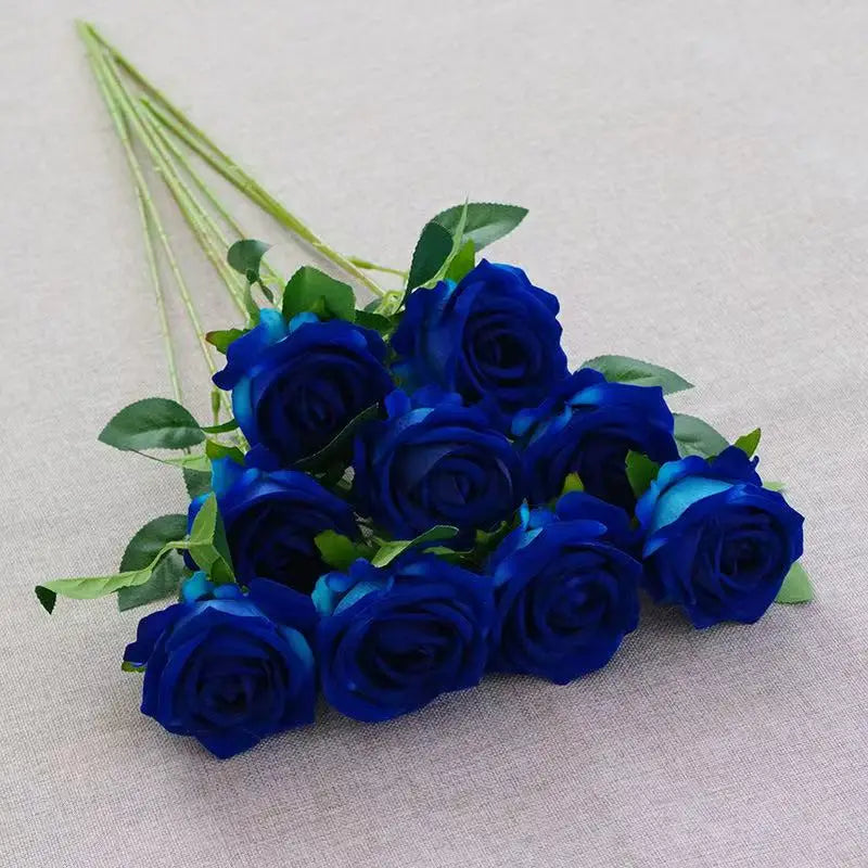 1/5/10/20 Artificial Roses Flowers Rose Branches Artificial Red Roses Realistic Fake Roses Wedding Birthday Home Decoration