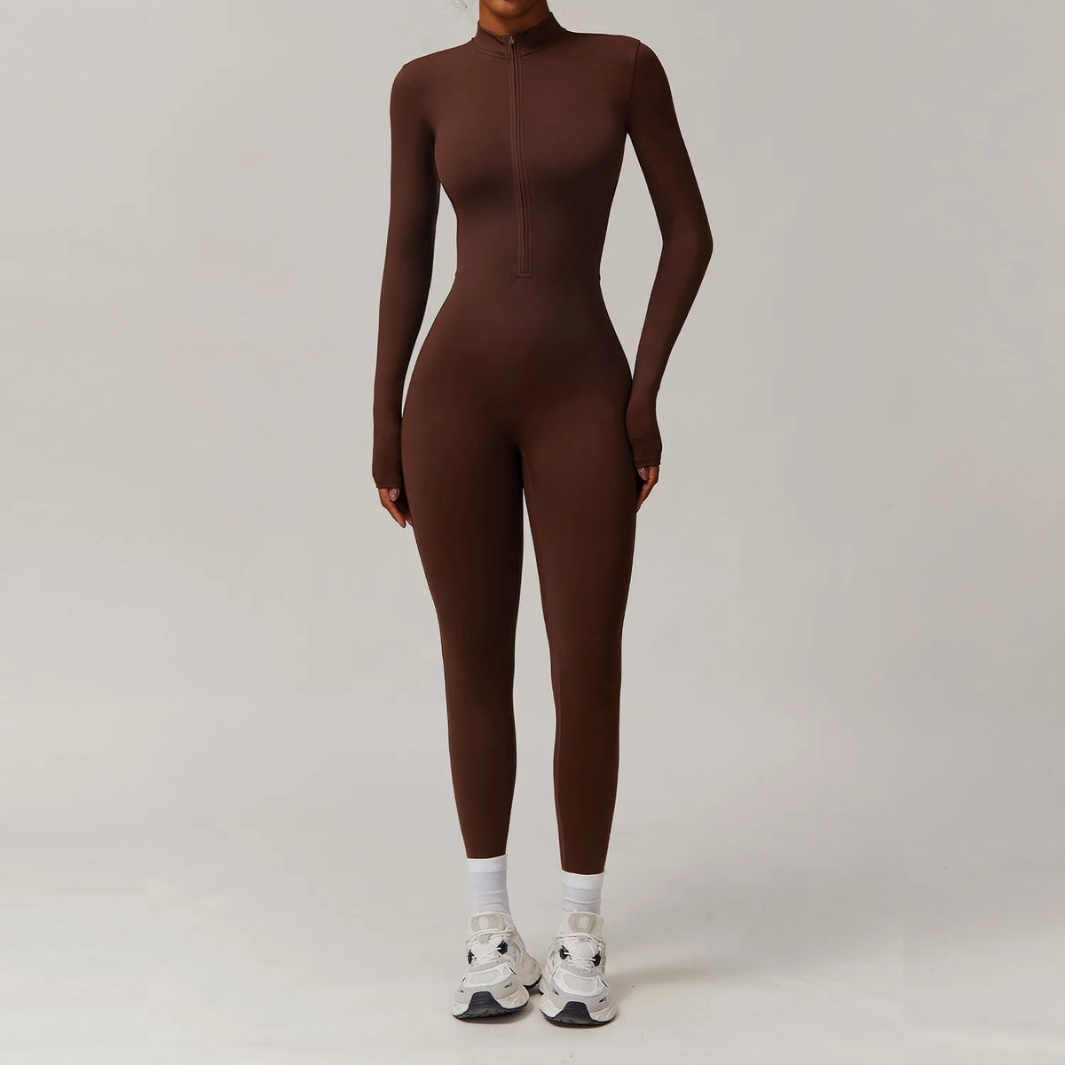 Tuta intera sportiva donna con zip