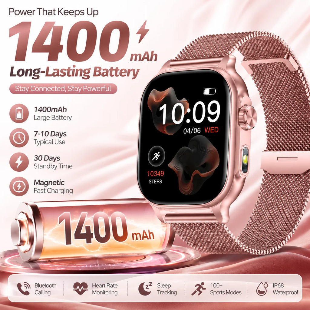 Smartwatch LIGE da 2,01″ con chiamate Bluetooth