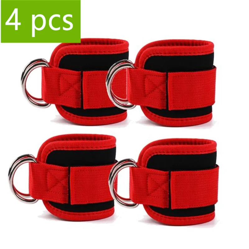 Adjustable Ankle Cuffs with Double D-Rings for Cable Training