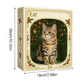 Calendrier de l’Avent pour chat de Noël, 24 jours, décorations pour sapin en acrylique 2D à suspendre, cadeau à collectionner