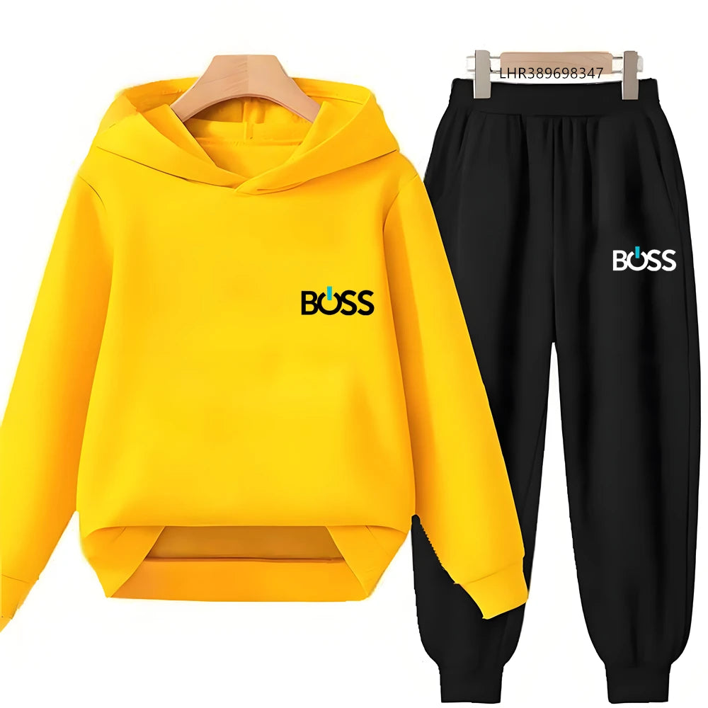 Children’s Printed Hoodie and Trousers Set