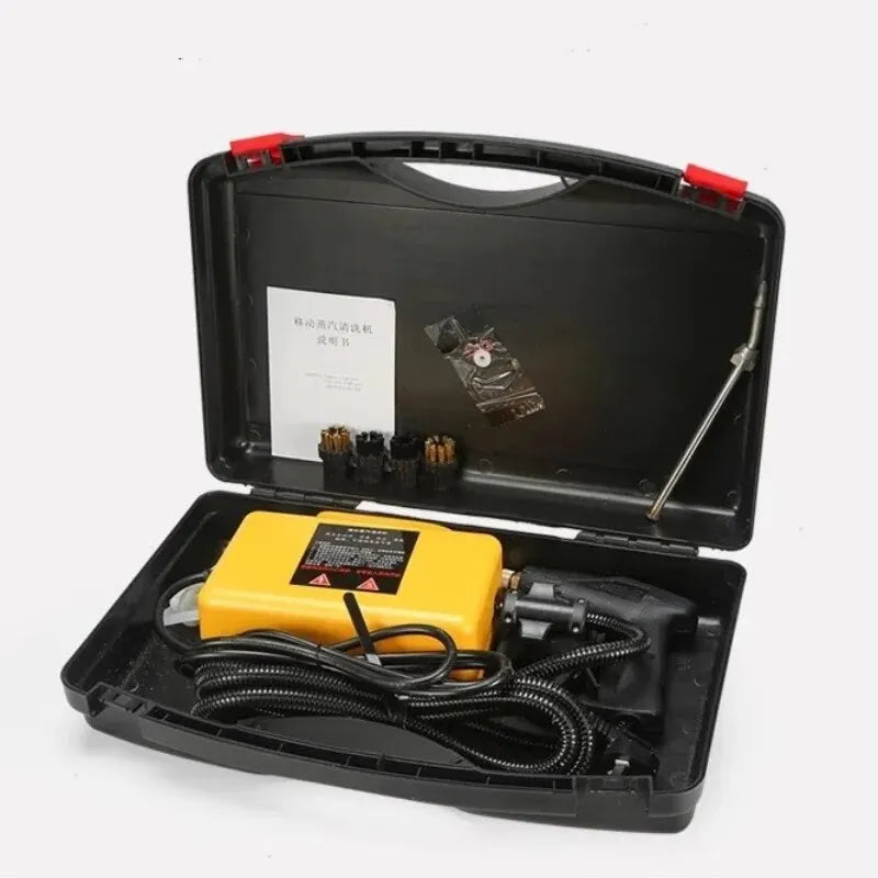 Limpiadora a vapor de alta temperatura 2600w220V Hidrolimpiadora de presión portátil para esterilización para hogar, coche, cocina y aire acondicionado