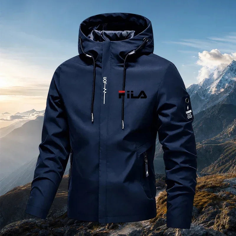 Bestseller Herren-Outdoor-Funktionsjacke, bequem und leicht, wasserdichte Kapuzenjacke zum Radfahren und Wandern, winddicht