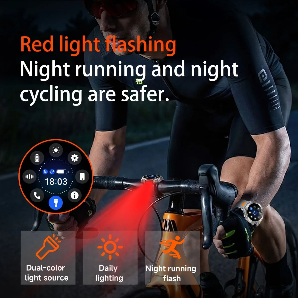 2026 New Outdoors Military 1400mAh Battery Smart Watch Men IP69K Waterproof LED Flashlight Heart Rate Sports Tracker Smartwatchs
