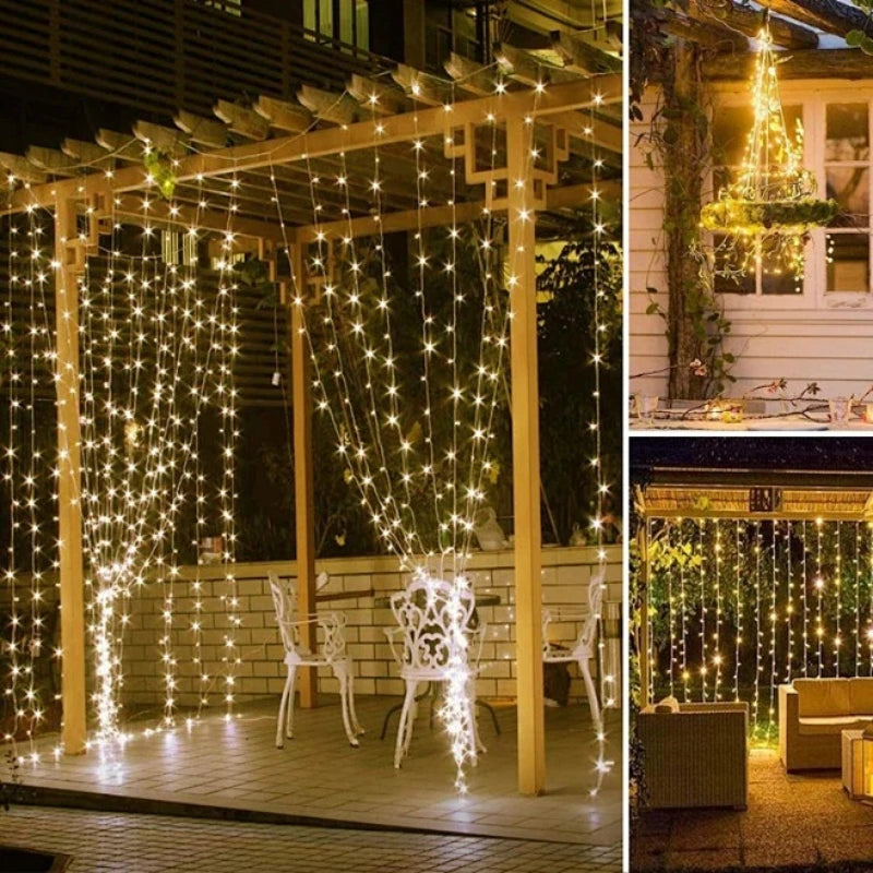 Rideau lumineux LED alimenté par USB avec télécommande, décoration de fêtes et de Noël pour la maison, mariage, anniversaire, lumières de chambre et de soirée