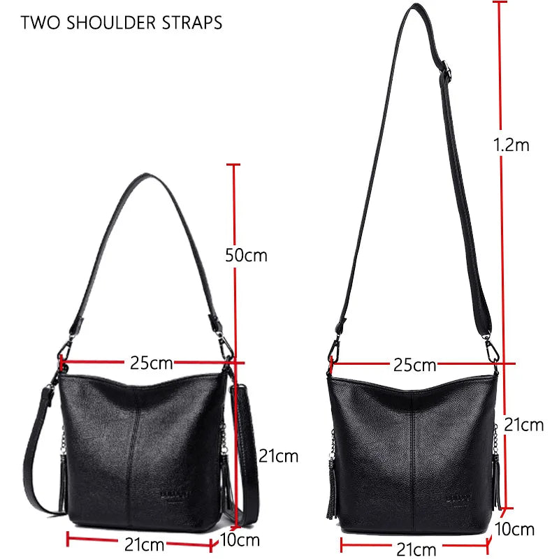 Women Leather Bags Ladies Luxury Shoulder Bags Women's Handbag Female Messenger Bag Fashion Crossbody Bags for Women Bolsas Sac