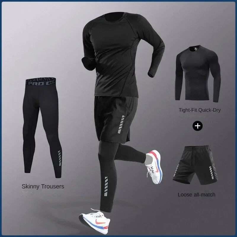 Completo sportivo per corsa con varianti di capi