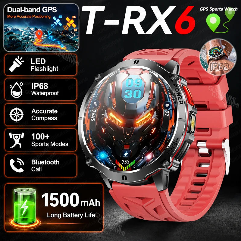 T-RX6 Ultra GPS Sports Smartwatch with Compass