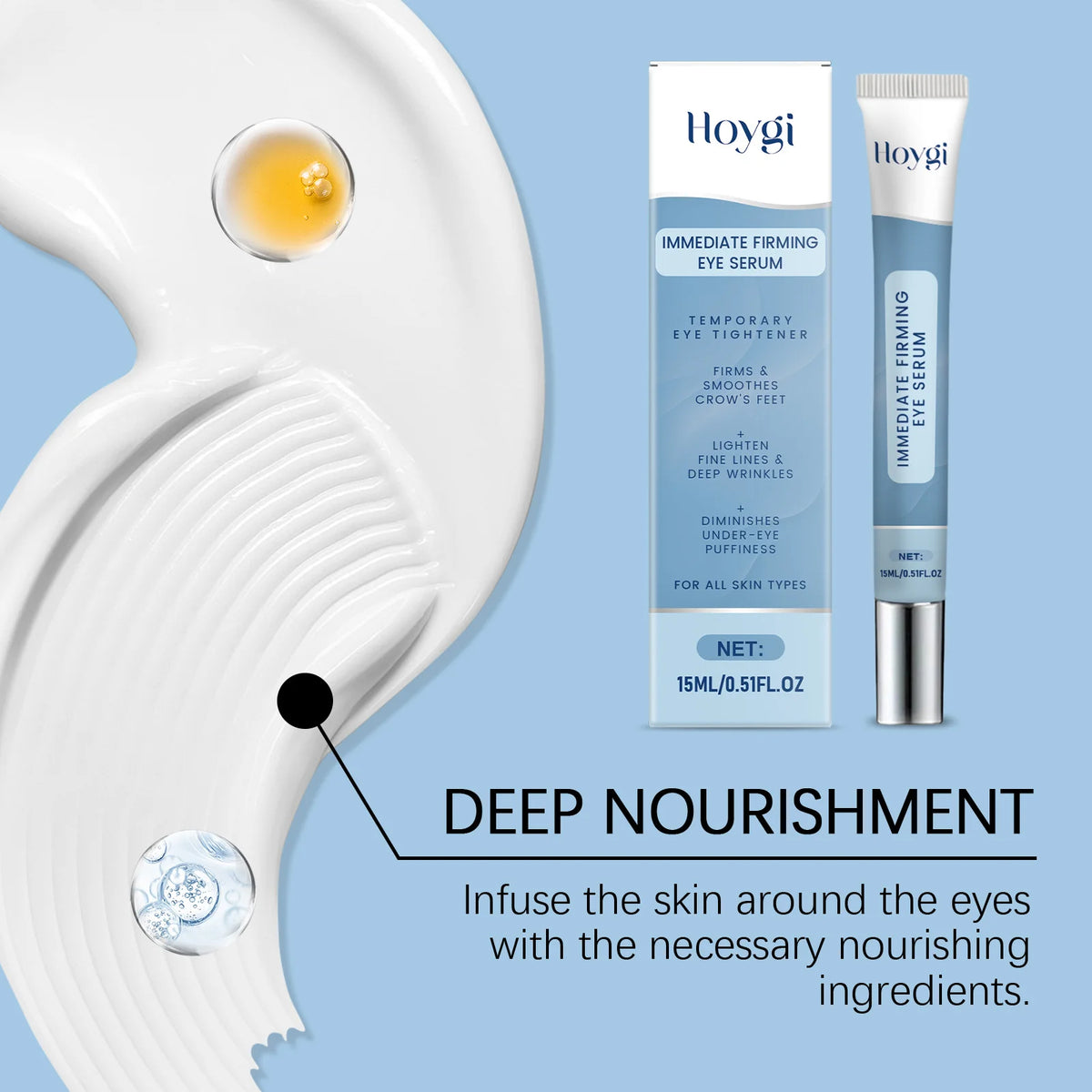 Crema contorno occhi Hoygi 5-in-1, formato 15 ml