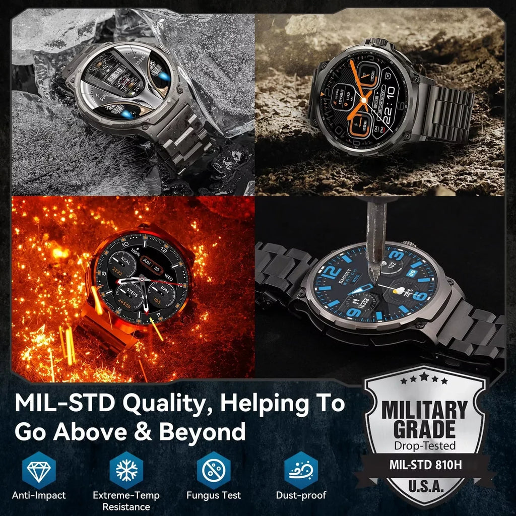 1.85″ AMOLED smartwatch with Bluetooth calling