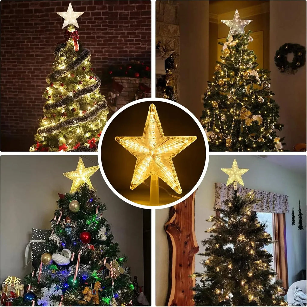 Étoile LED pour sapin de Noël