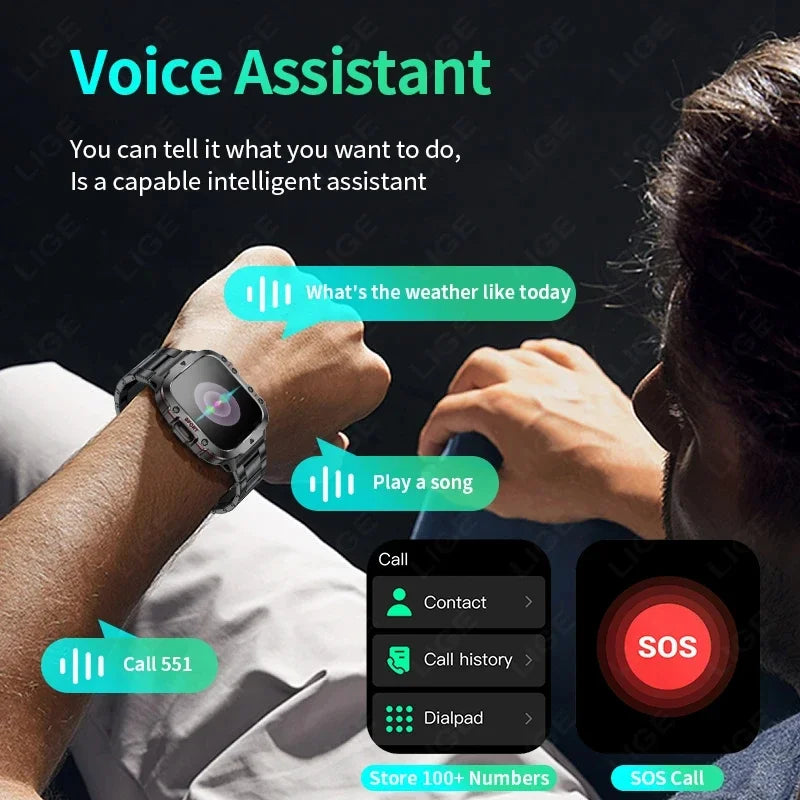 LIGE BW0667 smartwatch con chiamate Bluetooth