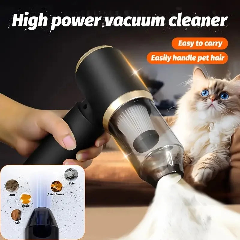 Mini aspirateur portable puissant 3-en-1, lot de 1, pour voiture et maison – souffleur et aspirateur 2-en-1