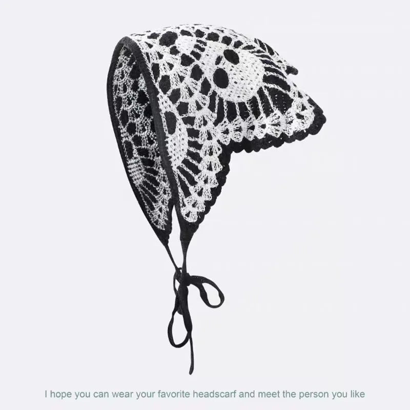 Neue Fledermaus-Halloween-Tasche, Kopftuch, gestrickter dreieckiger Baumwollschal mit Totenkopf und Spinne, Stirnband, Kopfbedeckung für Damen und Mädchen, Geschenk zum Allerseelentag
