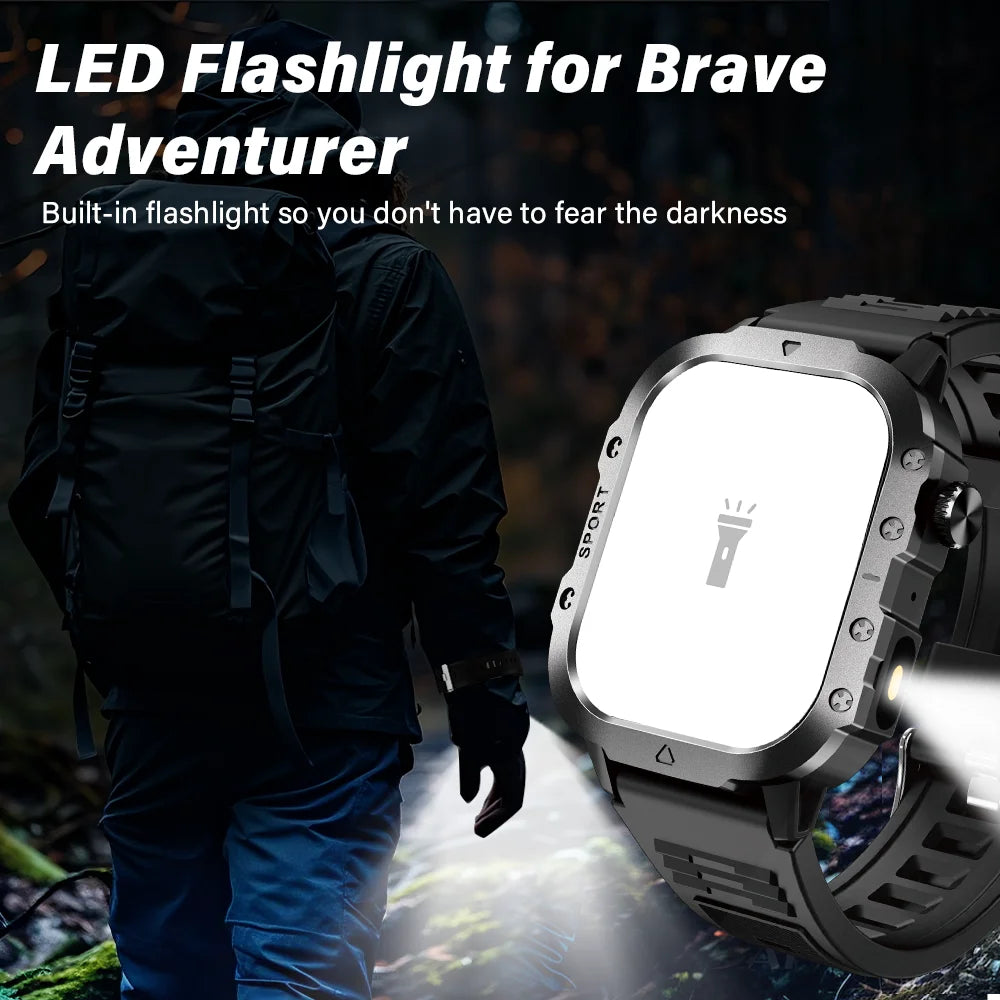 Smartwatch with Bluetooth calls, 2.01″ LCD display and LAXASFIT app