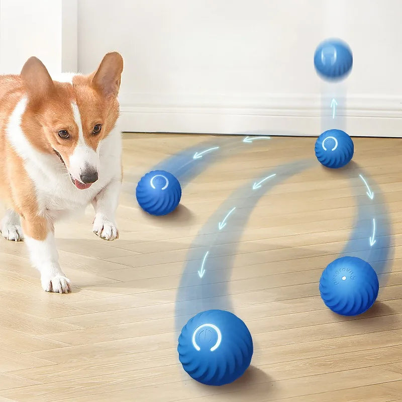 Pelota de juguete para mascotas Pelota de juguete para perros con movimiento automático Pelota de juguete inteligente USB saltar girar juguete interactivo para morder para perros pelota de juguete para cachorros