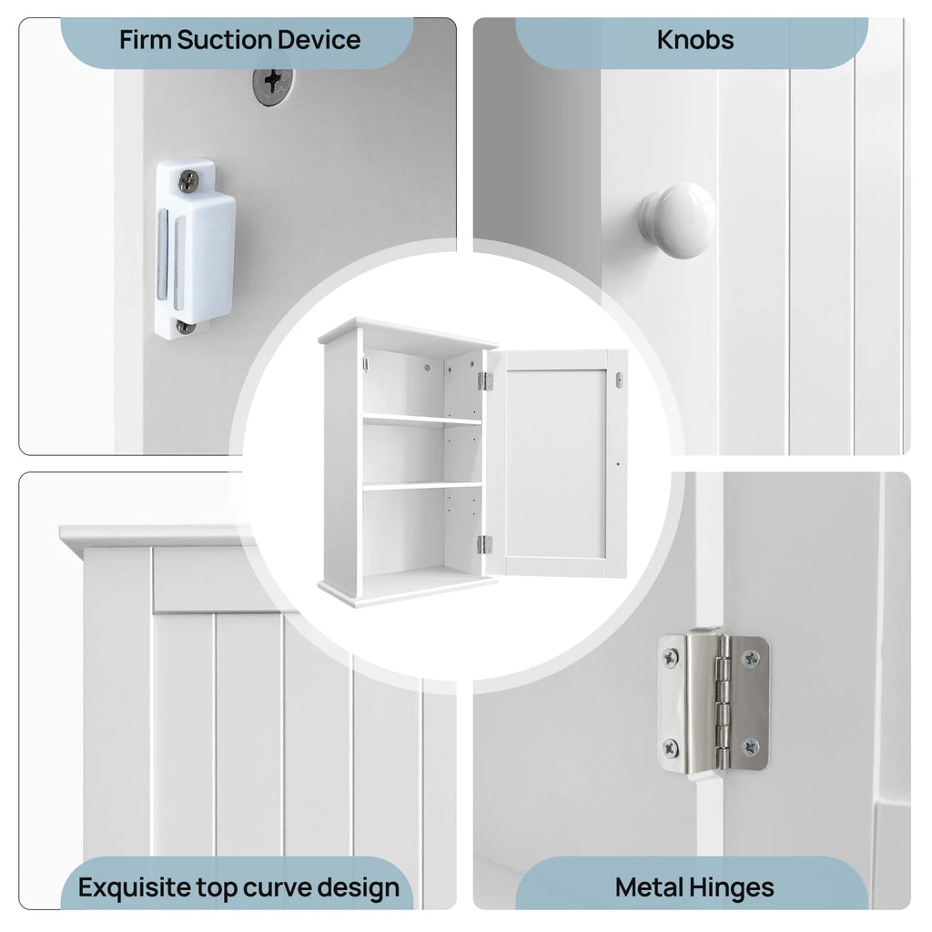 Mobiletto pensile BRIEFNESS per bagno con ripiano regolabile