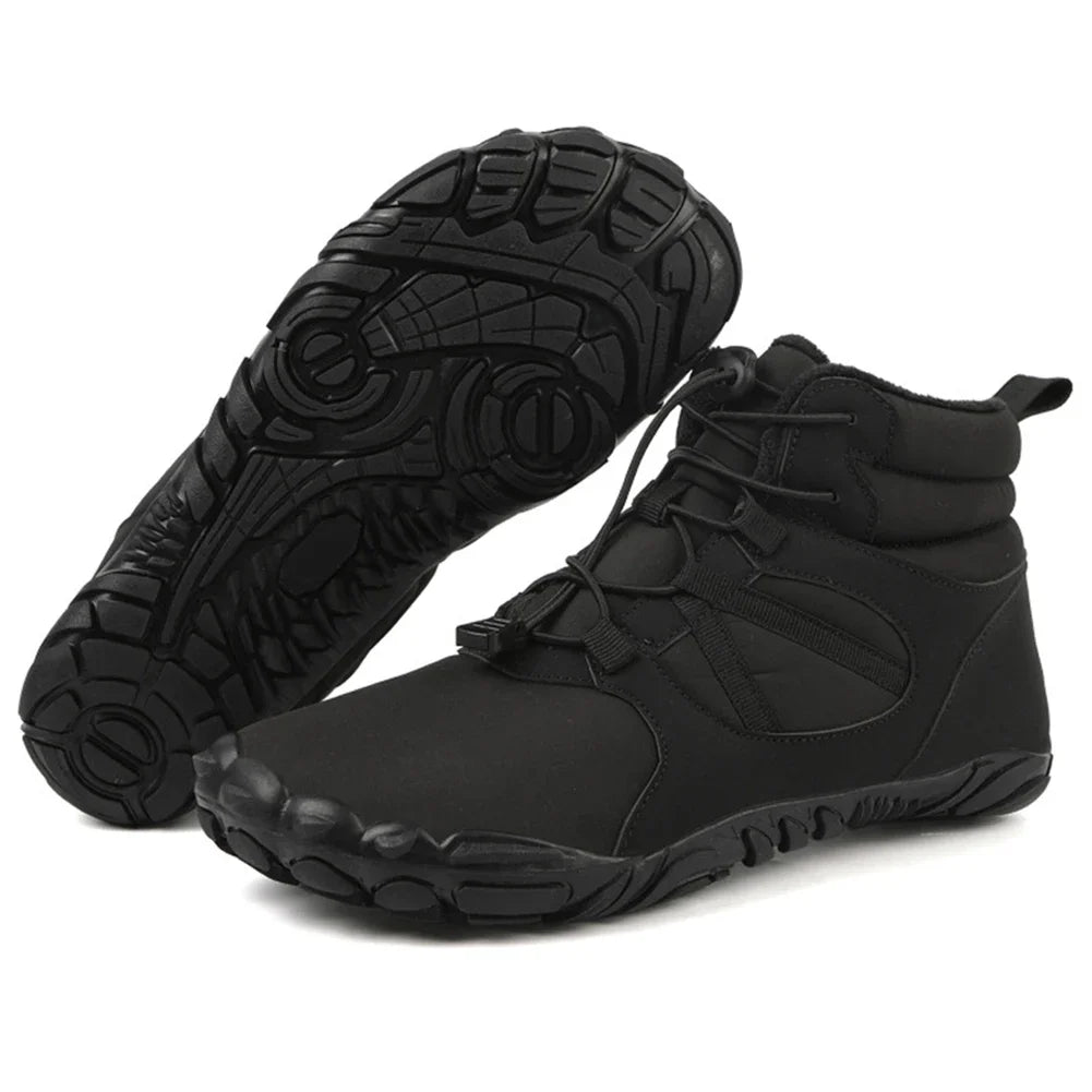 Winter Snow Boots Running Sneakers Non Slip Casual Barefoot Shoes Waterproof High Top for Travel Climbing Hiking