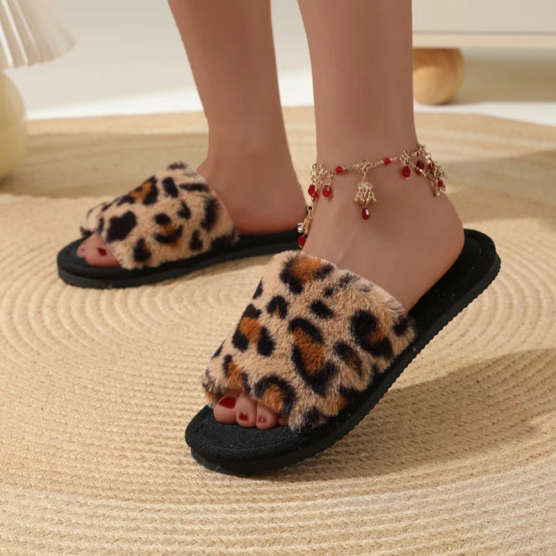 Chaussons mode femme en peluche de coton chauds, légers, en EVA, à semelle plate antidérapante, confortables, pour l’intérieur, automne-hiver