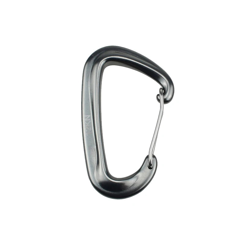 D-Shaped Aluminum Carabiner for Outdoor Gear