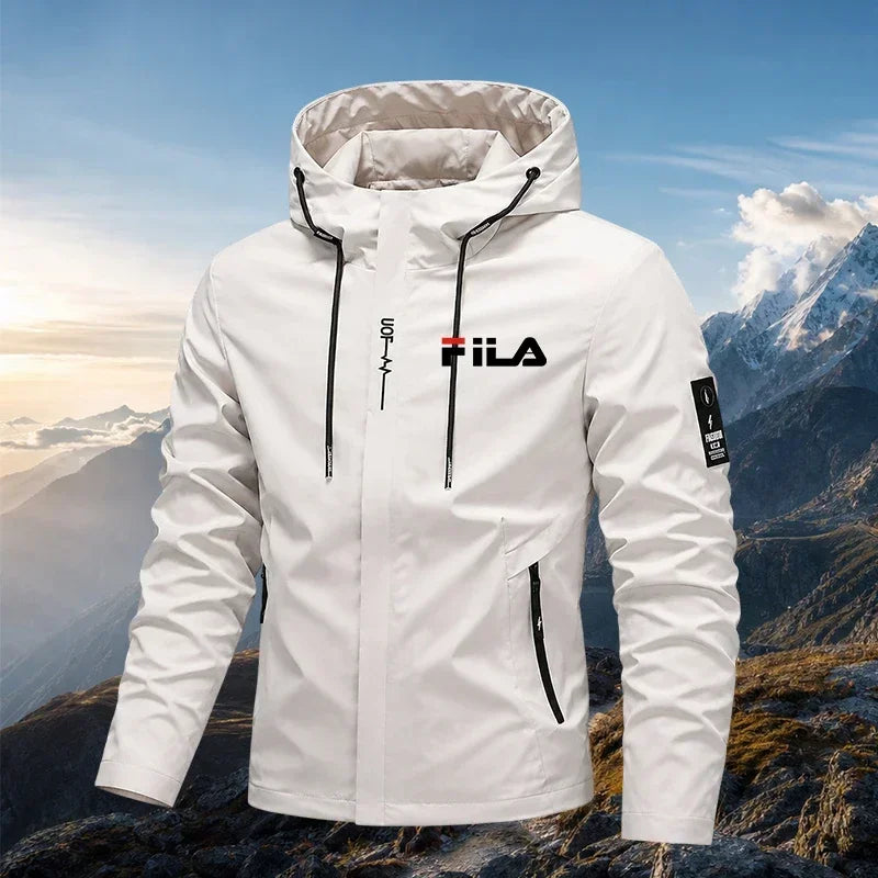 Bestseller Herren-Outdoor-Funktionsjacke, bequem und leicht, wasserdichte Kapuzenjacke zum Radfahren und Wandern, winddicht