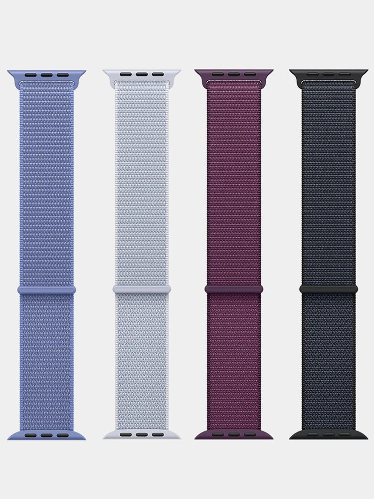 Nylon Loop Strap For Apple Watch Bands 46mm 44mm 45mm 40mm 41mm 42mm Bracelet iWatch Series 11 10 9 SE 8 7 6 5 4 Ultra 3 2 49mm