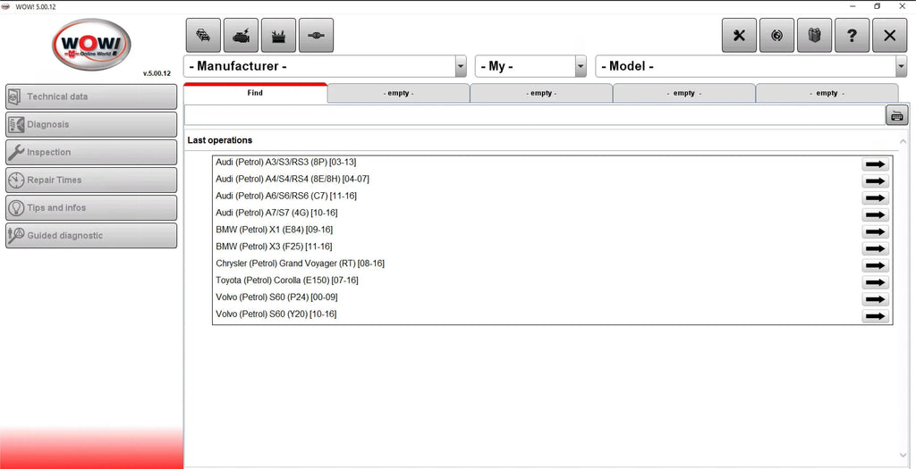 2026 Oferta irresistible: Software de diagnóstico automotriz Wurth WOW 5.0 + HaynesPro Vivid 2015 - Actualización de por vida, Multilingüe