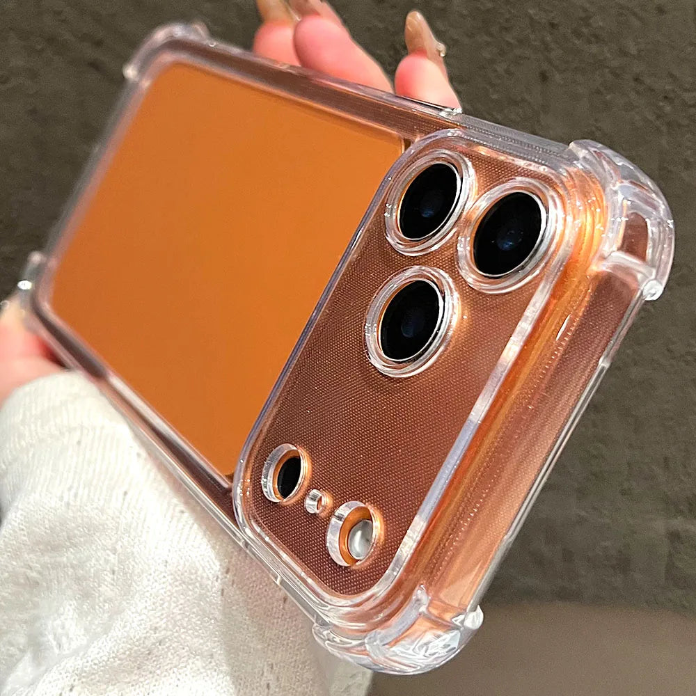 Shockproof Bumper Protector, HD Clear Acrylic Phone Case for iPhone 18/17/16/15/14/13/12/11 Pro Max, Transparent Back Cover Case