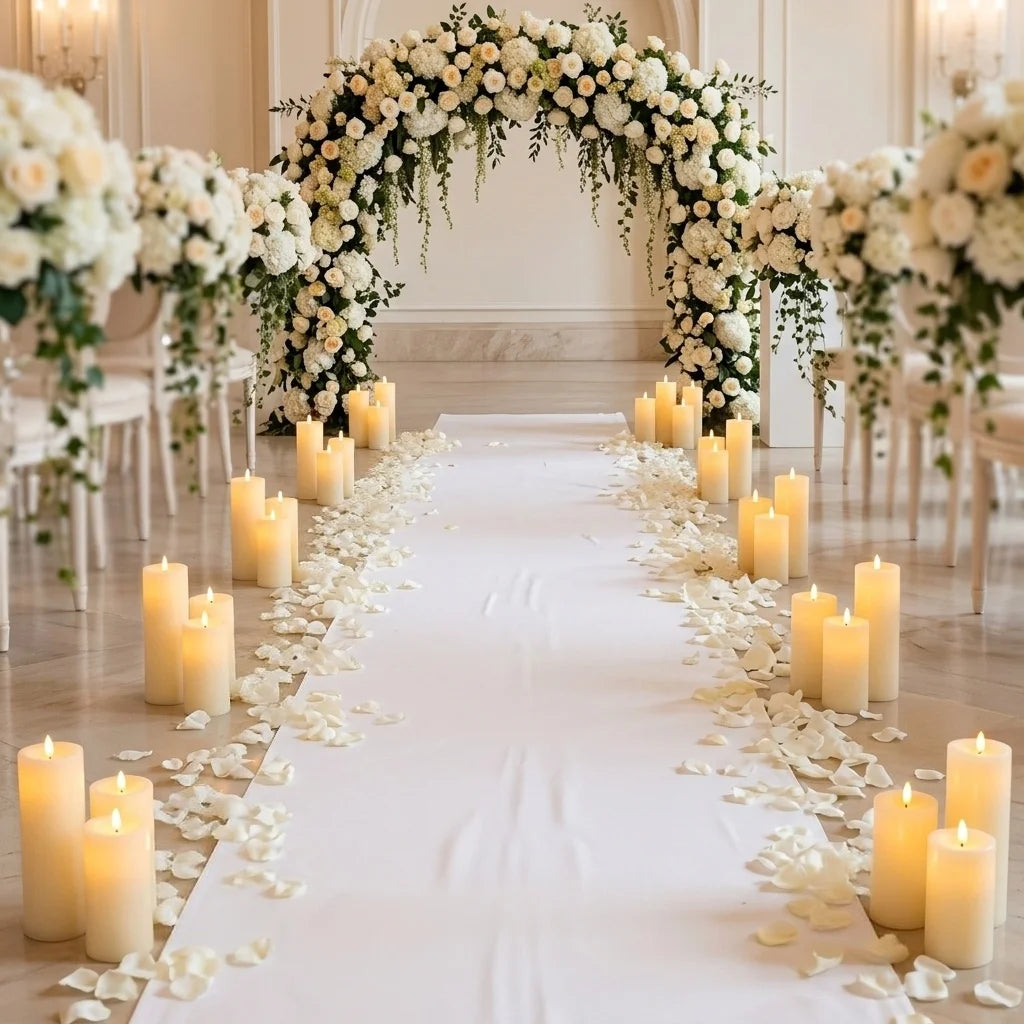 48 white electronic candles with warm light, ideal for home decor, fireplace, Christmas decoration, wedding and courtyard. Batteries not included.