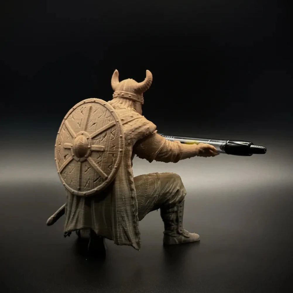 3D-Printed Medieval Warrior Pen Holder