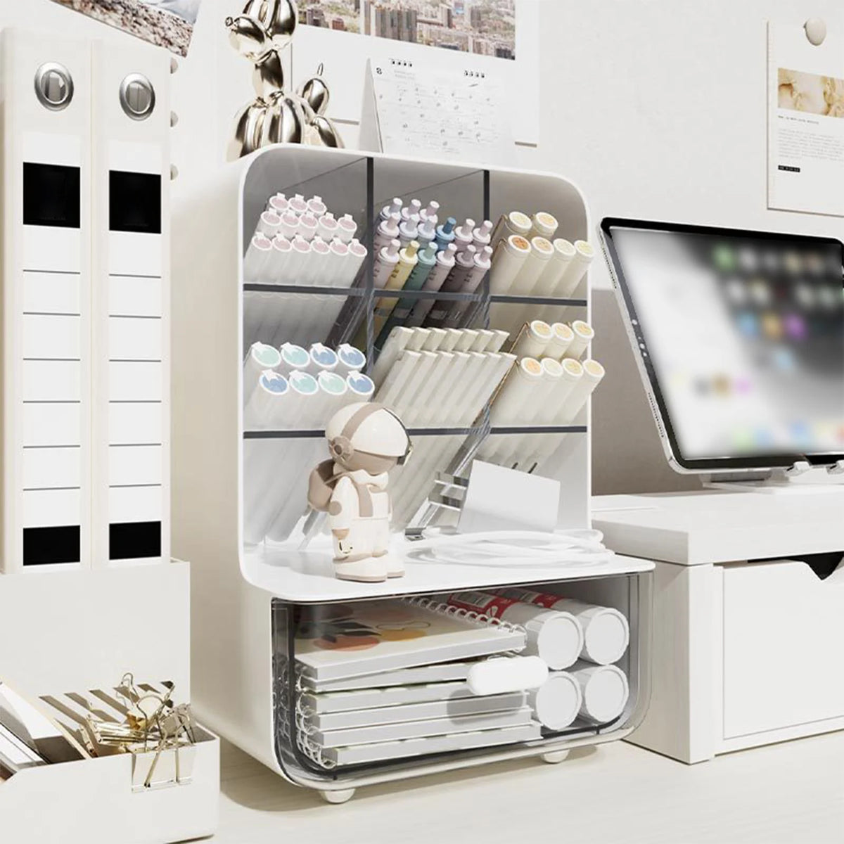 Clear Acrylic Multi-Layer Desk Organizer
