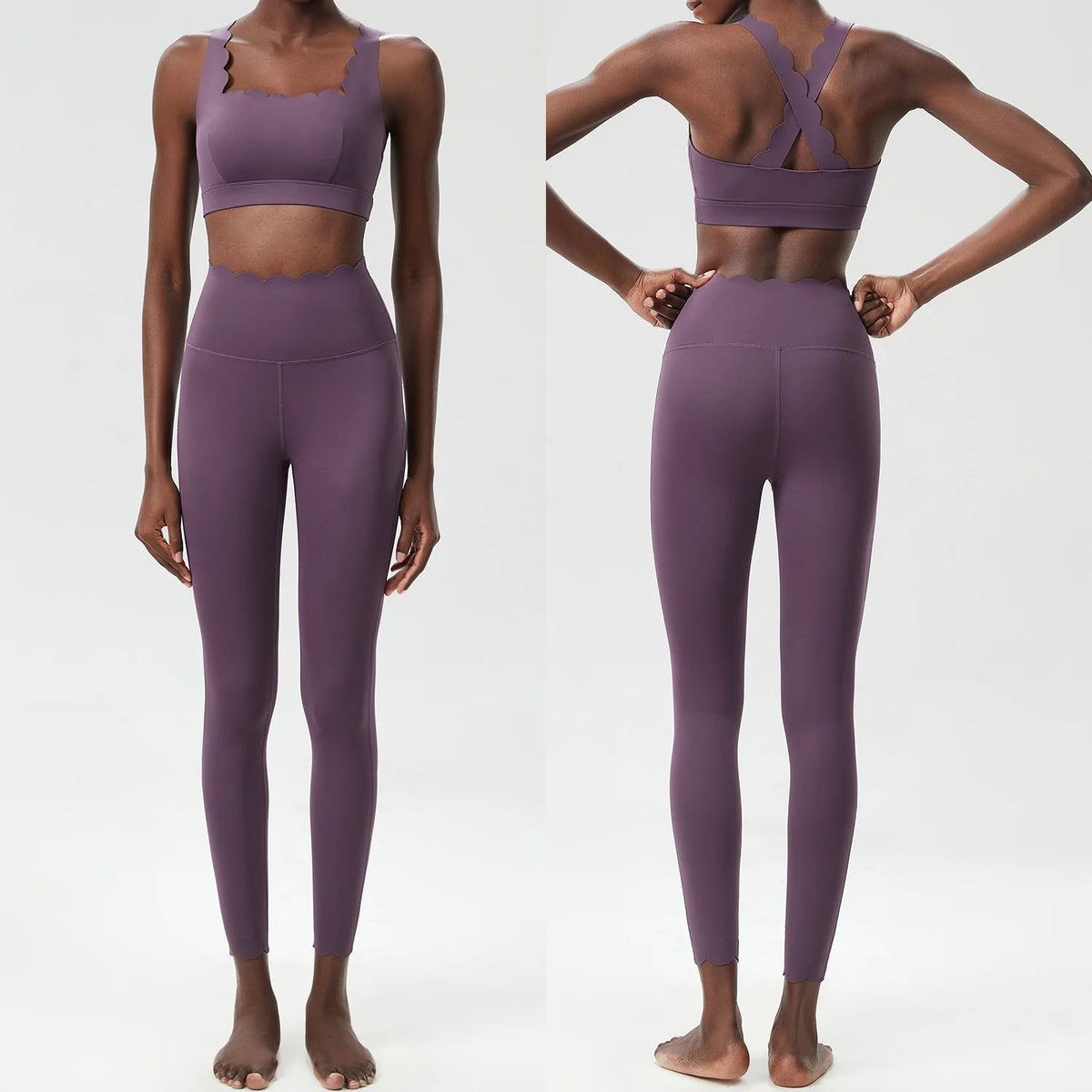 Ensemble yoga femme, 2 pièces