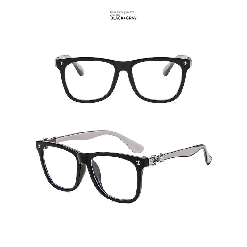 Modische Brillenfassung für Damen, Blaulichtfilter, eckige Brille für Herren, Vintage-Korrektionsbrille