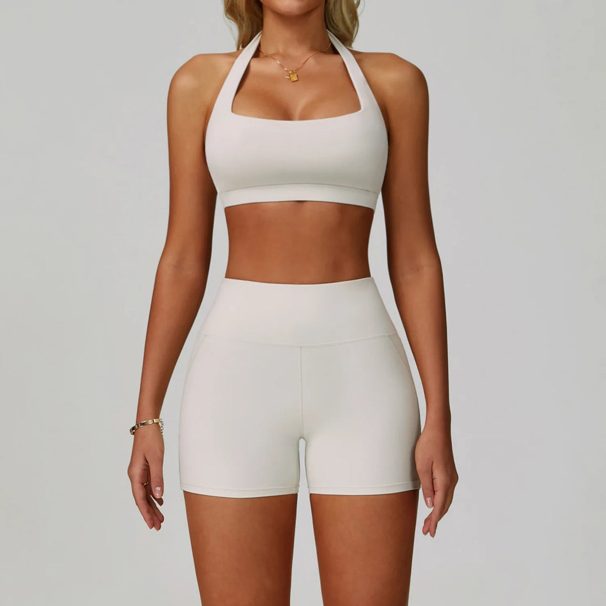 Conjunto de yoga de mujer, 2 piezas, top y leggings