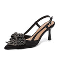 Slingback donna Liyke a punta con fiocco luminoso