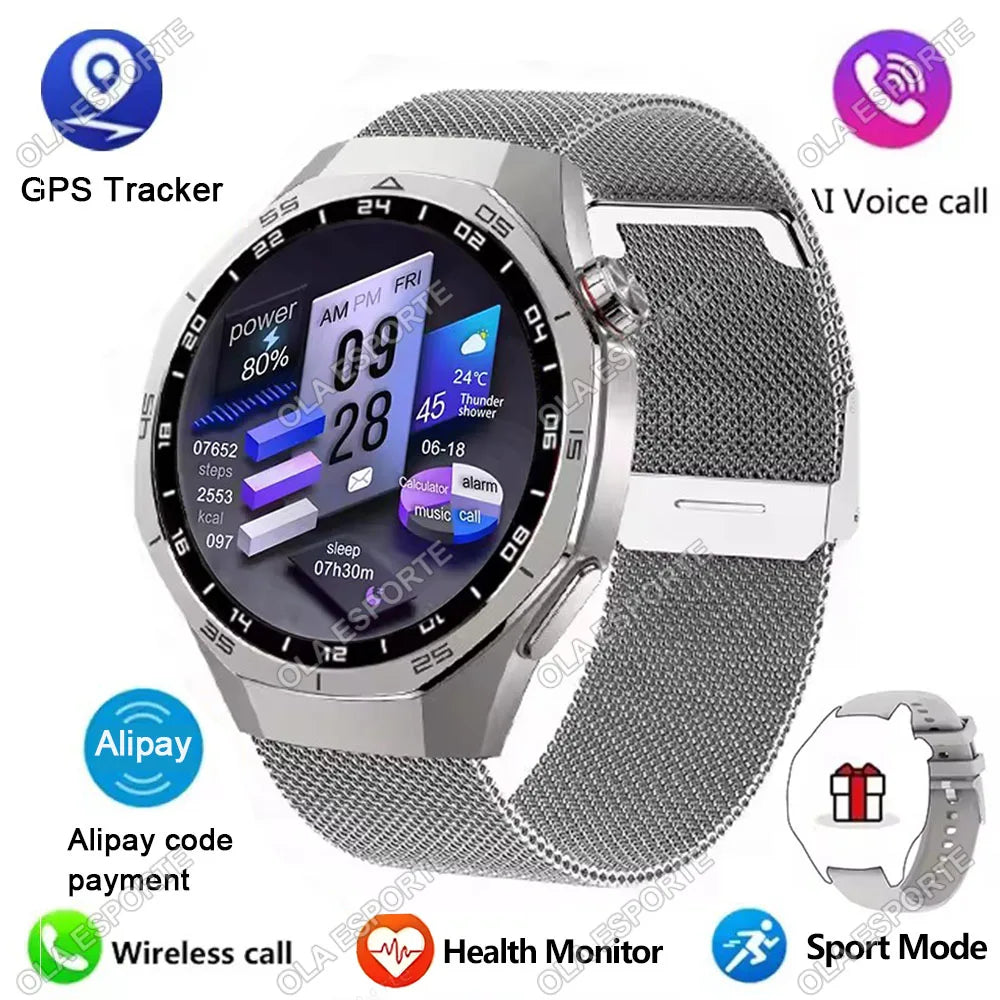 GPS Bluetooth Calling Smartwatch with Voice Assistant