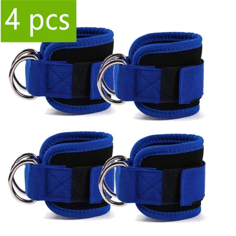 Adjustable Ankle Cuffs with Double D-Rings for Cable Training