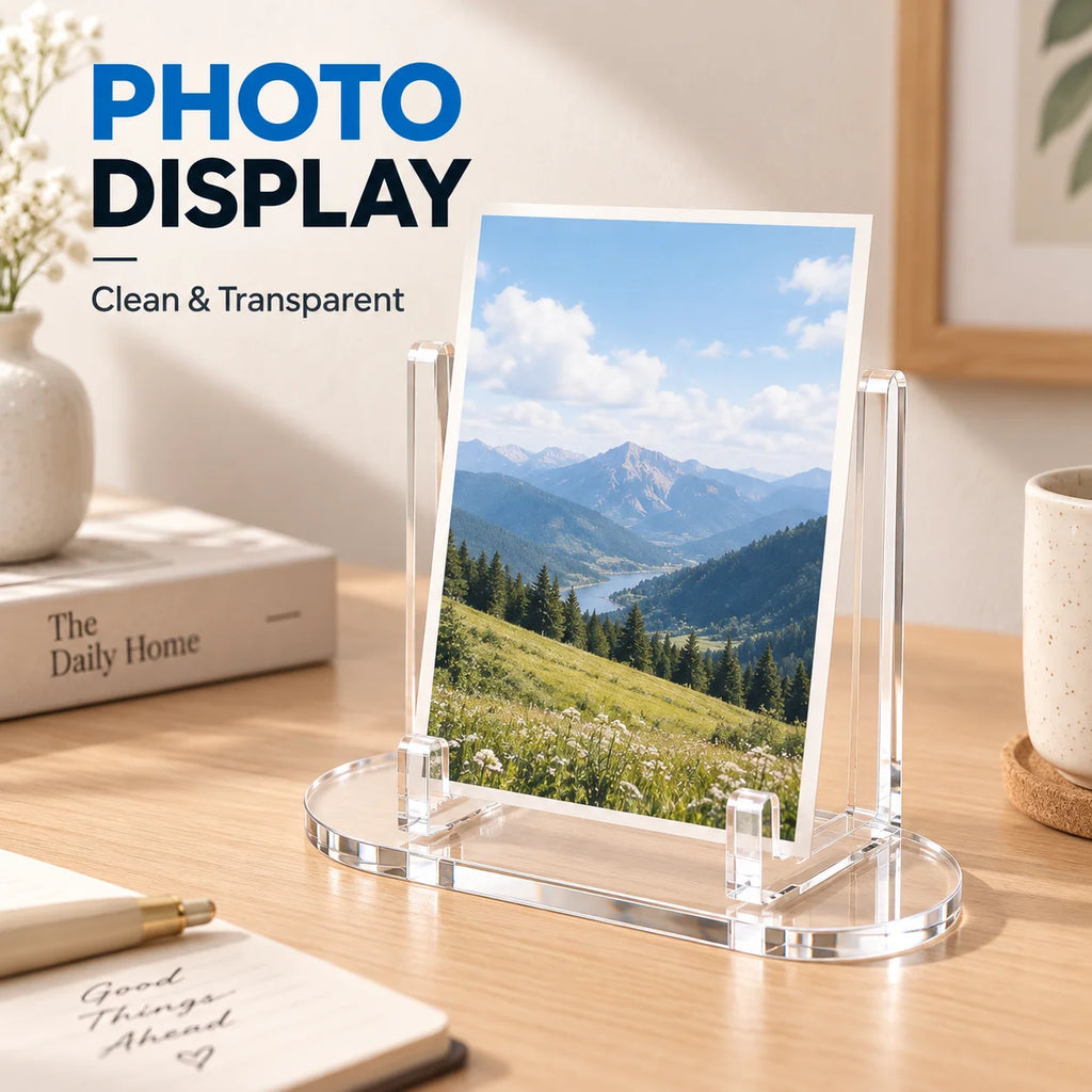 Clear Acrylic Display Stands, 1–10 Piece Sets