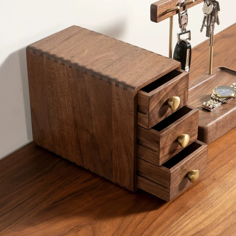 Wooden Multi-Drawer Desktop Storage Box