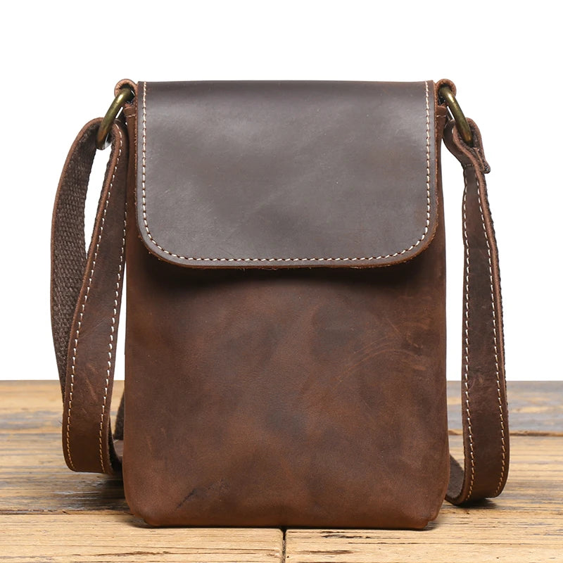 LEATHFOCUS Genuine Leather Sling Bag