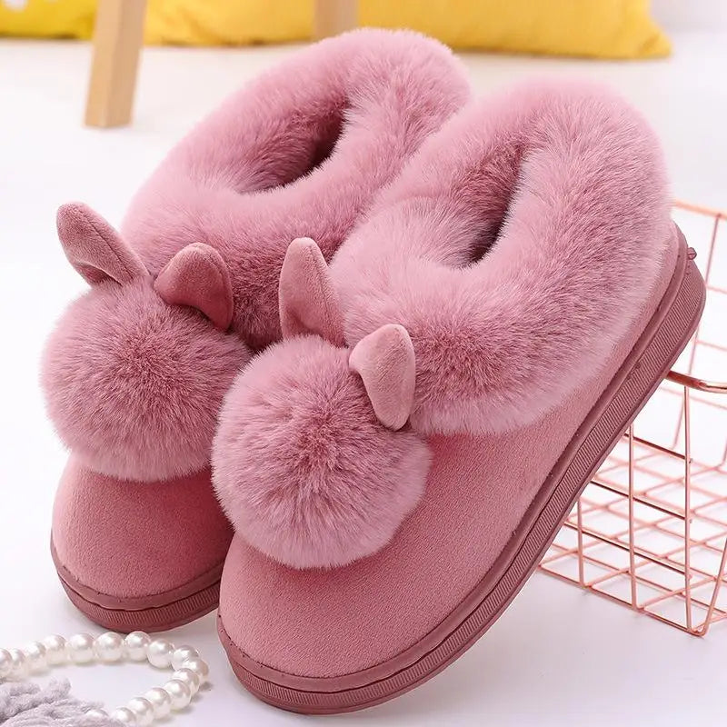 Zapatillas planas mullidas de mujer, zapatos de diseño de lujo, botas informales de invierno hasta el tobillo, elegantes sandalias de pelo suave para estar en casa