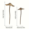 Ensemble de décorations de jardin champignons rouillés en métal rétro, plaque champignon rouillée pour extérieur, pour pelouse, décoration de jardin, décoration d'Halloween