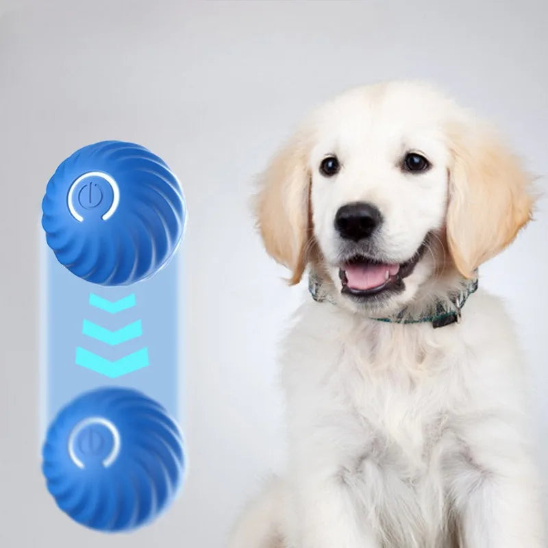 Pelota de juguete para mascotas Pelota de juguete para perros con movimiento automático Pelota de juguete inteligente USB saltar girar juguete interactivo para morder para perros pelota de juguete para cachorros