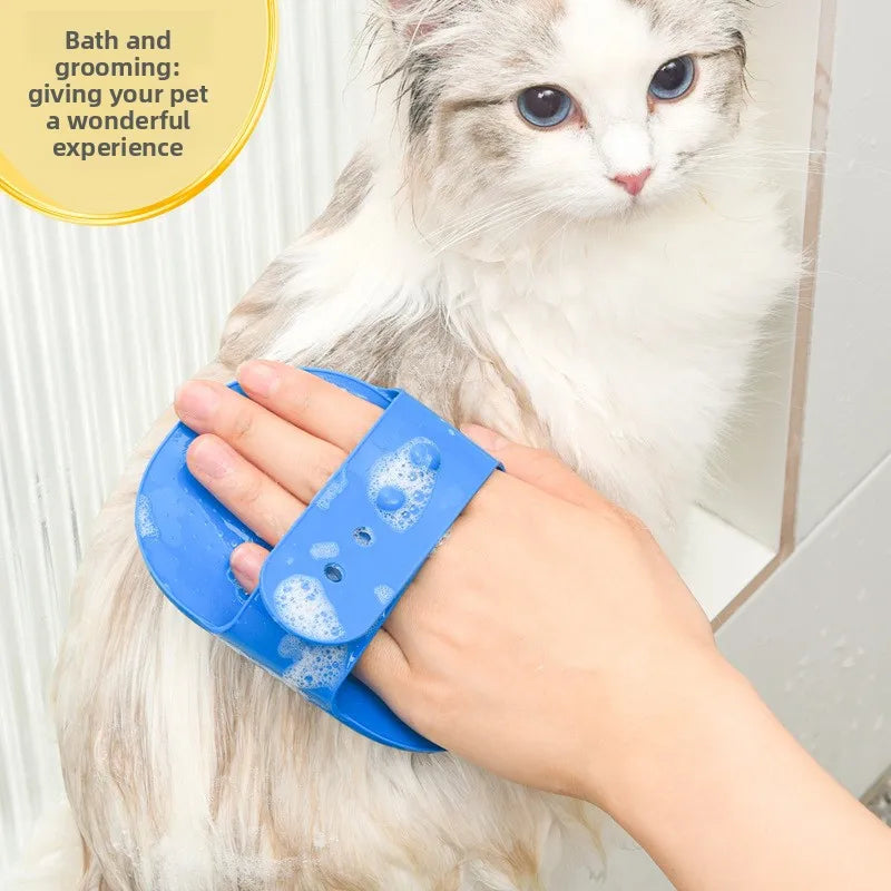 Portátil, fácil de limpiar, ¡perfecto para perros y gatos! Cepillo para mascotas, cepillo multiusos para el aseo, baño y masaje de mascotas -