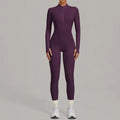 Combinaison de sport femme, manches longues, zippé