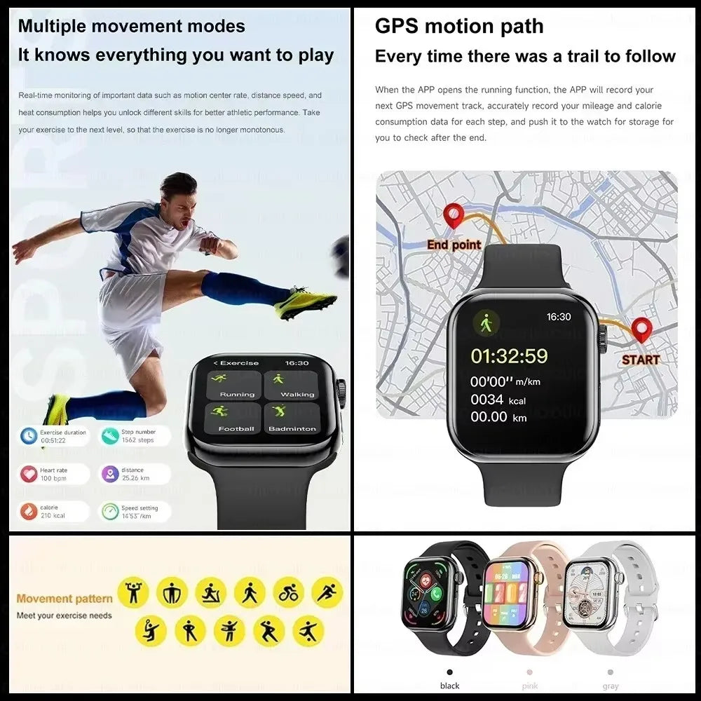 Smartwatch Series 10 non Apple con chiamate Bluetooth
