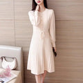 Abito midi donna a linea A con scollo rotondo — immagine 4