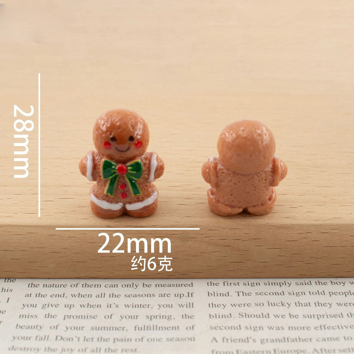 100pcs Wholesale Resin 3D Christmas Tree Gift Snowman DIY Accessories for Keychain Dollhouse Decor Miniature Craft